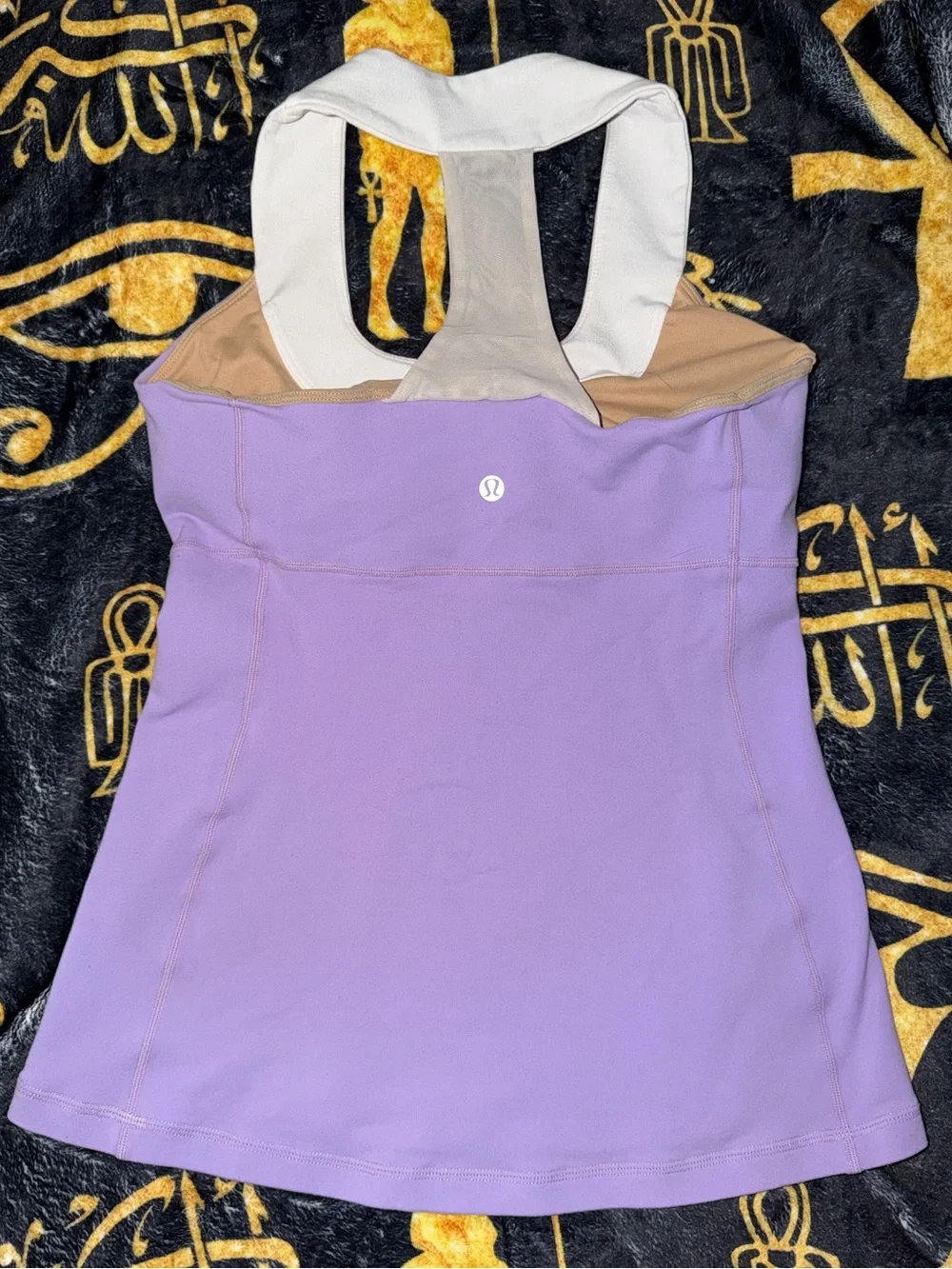 Lululemon Athletica Throwback Scoop Neck Racerback Tank Top Size 8 Lavender